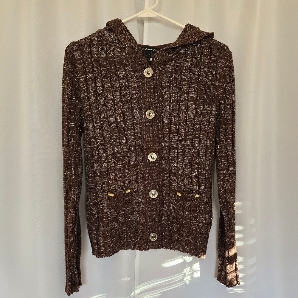 Brown hooded sweater